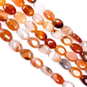 2 خيوط الحجارة الطبيعية ، شكل البيض مجنونة الحجر الحجر الفضفاضة حبات 10x15mm 15 بوصة لصنع المجوهرات