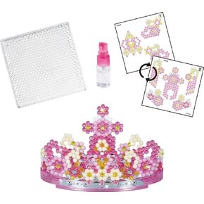 مجموعة Aquabeads 3D Princess Tiara ، مجموعة حبات الفنون والحرف للأطفال ، تصميم الأميرة ثلاثية الأبعاد يمكن ارتداؤها
