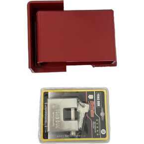 Heavy Duty Door Lock Protection Device, Shipping Sontainer Lock Heavy-Duty Bolt-On Keyed Box for Shipping Container Accessories,Includes 5 Keys