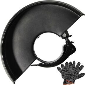 5.3 Inch Angle Grinder Guard 135mm Replacement Safety Protector with Gloves Compatibility with BOSCH XAG04T XAG04Z XAG09Z XAG11Z RYOBI METABO