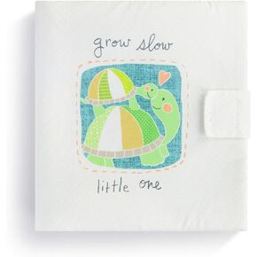 DEMDACO Grow Slow Little One Green Turtle 8 x 8 Plush Children's Soft Book Toy