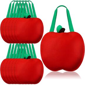 12 PCS Apple Gift Fags Bulk Bulk Adplable President Education Gift Red Apple faced bag bag bas