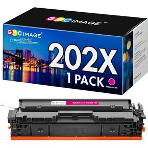 GPC Image Compatible Toner Cartridge Replacement for HP 202X 202A CF500X CF500A to use with Pro MFP M281fdw M254dw M281cdw M281 M281dw M280nw Toner Printer Tray (1 Magenta)