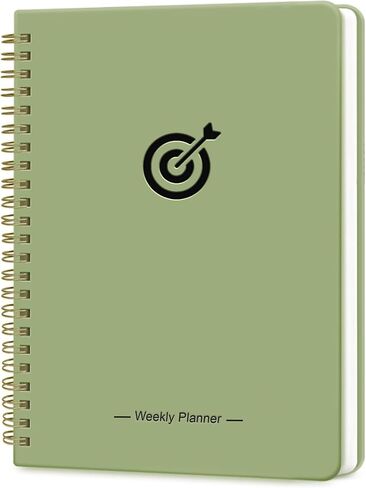 Undated Weekly Planner, 10.7'' x 7.2'' Undated Planner with Goal & Habit Tracker Organizer, B5 Weeks To Do List Notebook,Homework Planners- Green in Saudi Arabia