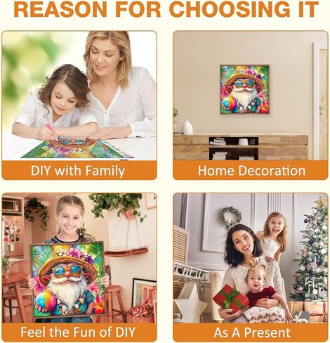 MEIYUDA Diamond Painting Kits for Adults, DIY Cartoon Cow and Sunflower Full Drill Diamond Art, Cartoon Cute Cow Full Diamond Art Painting Kit for Present Home Wall Decor 12x12 Inch in Kuwait