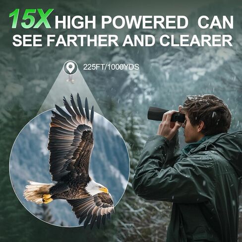15x56 HD Binocuars for Adults Bird Watching: Deesoo High Powered Binoculars for Hunting - Easy Focus Binoculars with Clear Vision for Hiking Travel Cruise Trip Concert in Saudi Arabia