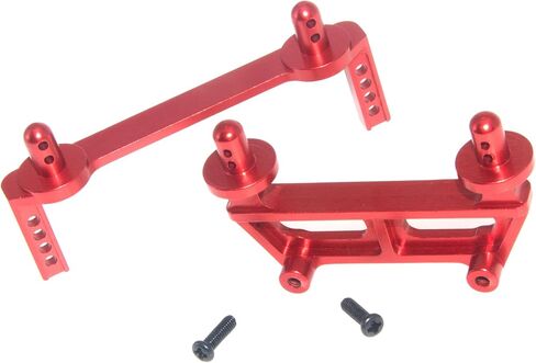 Body Post Compatible with Hyper GO H16BM H16GT H16DR MJX 1/16 H16 F/R Body Pillars Parts 16208 16209 16210 RC Truck Car Front Rear Aluminum Alloy Upgrade Replace(Silver) in Saudi Arabia
