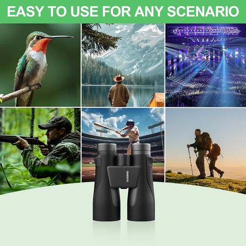 15x56 HD Binocuars for Adults Bird Watching: Deesoo High Powered Binoculars for Hunting - Easy Focus Binoculars with Clear Vision for Hiking Travel Cruise Trip Concert in Saudi Arabia