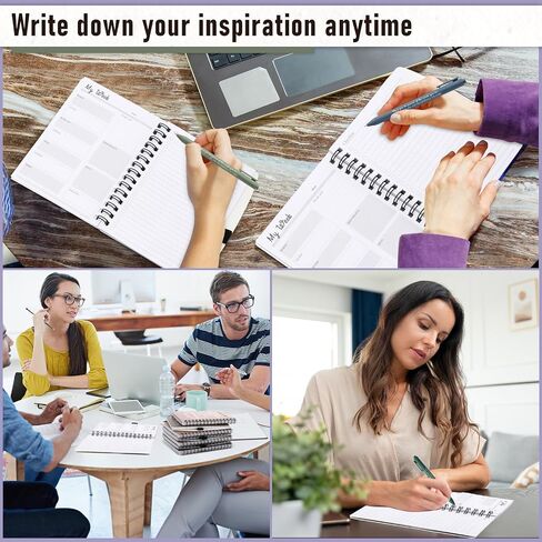 48 PCS/ 24 مجموعة تقدير الموظف هدية معلم المتطوع الملهمة A6 SPOONTER NOTERS Ballpoint Pen Journal Notepad for Cowhort in Kuwait