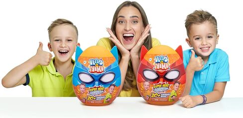 Zuru Vlad & Niki Superhero Prest Egg Dino Attack مع 20+ مفاجأة ، أحمر in Saudi Arabia