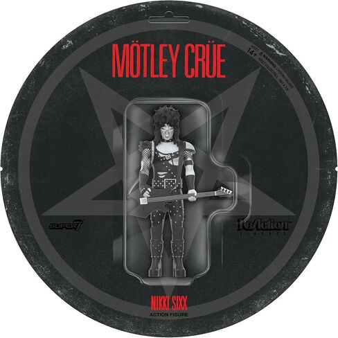 Super7 Motley Crue Reaction Figures Wave 02 - Nikki Sixx (Shout at The Devil - Black & White) Action Figure in Saudi Arabia