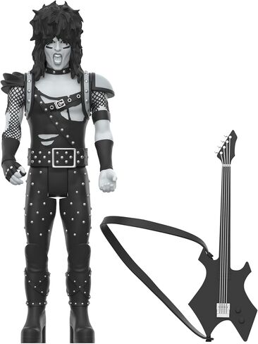 Super7 Motley Crue Reaction Figures Wave 02 - Nikki Sixx (Shout at The Devil - Black & White) Action Figure in Saudi Arabia