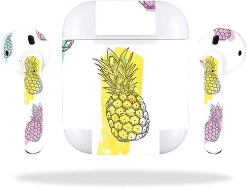 MightySkins Skin Compatible with Apple AirPods 2 (2019) - Private Jungle | Protective, Durable, and Unique Vinyl Decal wrap Cover | Easy to Apply, Remove, and Change Styles | Made in The USA in Saudi Arabia