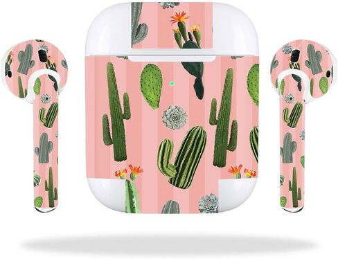 MightySkins Skin Compatible with Apple AirPods 2 (2019) - Private Jungle | Protective, Durable, and Unique Vinyl Decal wrap Cover | Easy to Apply, Remove, and Change Styles | Made in The USA in Saudi Arabia