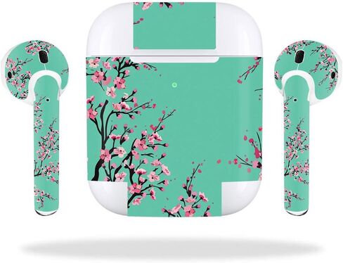 MightySkins Skin Compatible with Apple AirPods 2 (2019) - Private Jungle | Protective, Durable, and Unique Vinyl Decal wrap Cover | Easy to Apply, Remove, and Change Styles | Made in The USA in Saudi Arabia