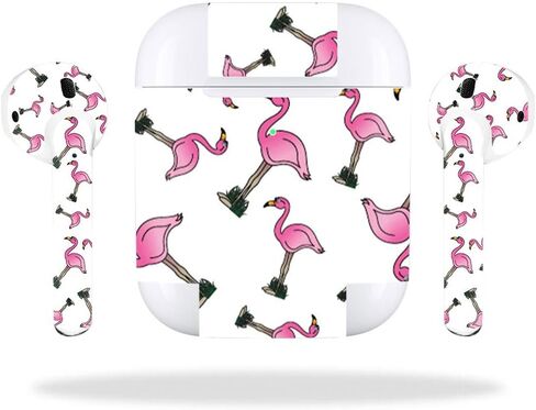 MightySkins Skin Compatible with Apple AirPods 2 (2019) - Private Jungle | Protective, Durable, and Unique Vinyl Decal wrap Cover | Easy to Apply, Remove, and Change Styles | Made in The USA in Saudi Arabia