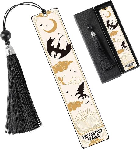 Dragon Fantasy Bookmarks Gifts - Cool Unique Metal Bookmark Reading Men Boys Funny Novel Fans Page Markers Book Lover Reader Friends Teacher Students Birthday Graduation School Accessories in Saudi Arabia