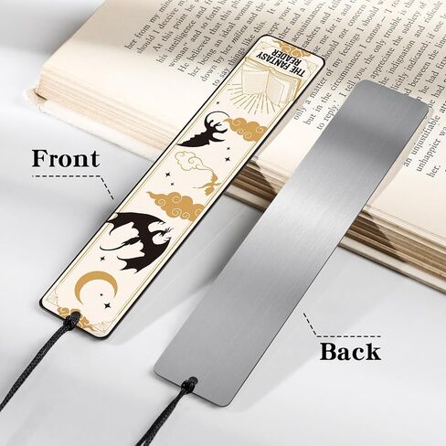 Dragon Fantasy Bookmarks Gifts - Cool Unique Metal Bookmark Reading Men Boys Funny Novel Fans Page Markers Book Lover Reader Friends Teacher Students Birthday Graduation School Accessories in Saudi Arabia