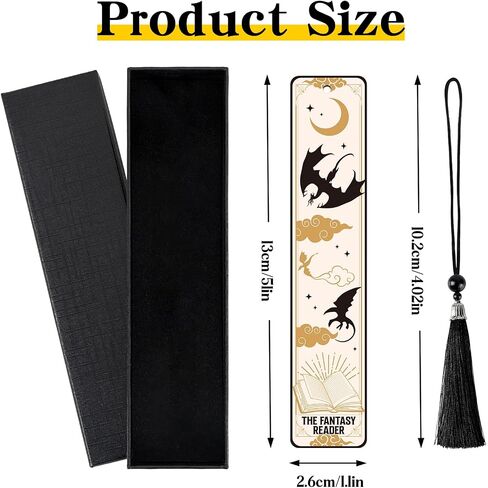 Dragon Fantasy Bookmarks Gifts - Cool Unique Metal Bookmark Reading Men Boys Funny Novel Fans Page Markers Book Lover Reader Friends Teacher Students Birthday Graduation School Accessories in Saudi Arabia