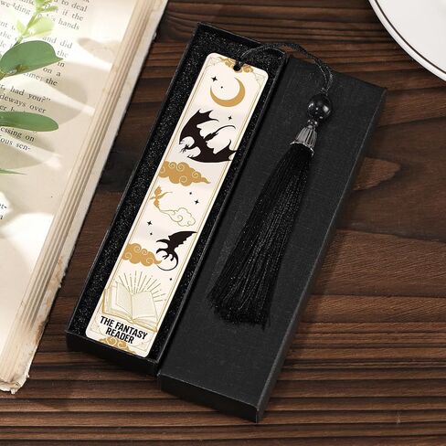 Dragon Fantasy Bookmarks Gifts - Cool Unique Metal Bookmark Reading Men Boys Funny Novel Fans Page Markers Book Lover Reader Friends Teacher Students Birthday Graduation School Accessories in Saudi Arabia