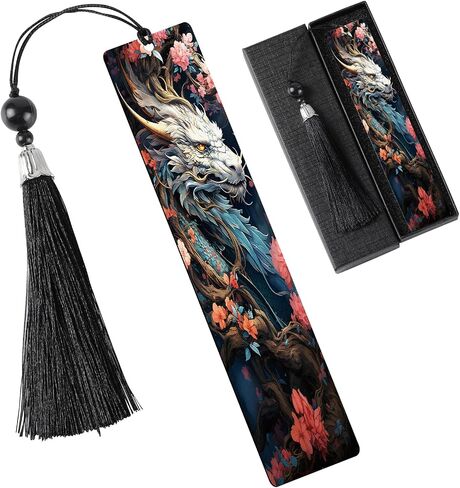 Dragon Fantasy Bookmarks Gifts - Cool Unique Metal Bookmark Reading Men Boys Funny Novel Fans Page Markers Book Lover Reader Friends Teacher Students Birthday Graduation School Accessories in Saudi Arabia