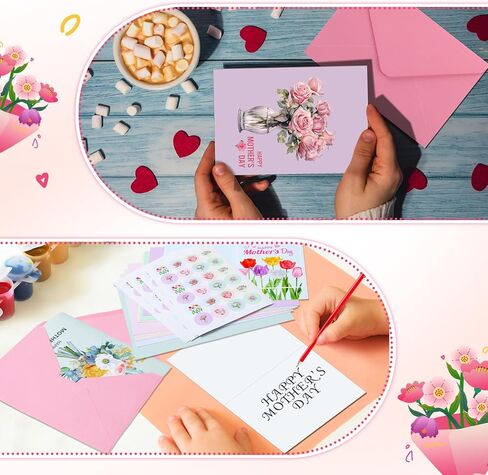 24 Sets St. Patrick's Day Cards Assorted Retro Blank Greeting Notes Cards with Envelopes and Stickers Retro Lucky Shamrock Irish Elf Hat for School Classroom St. Patrick's Day Party Supply in Kuwait