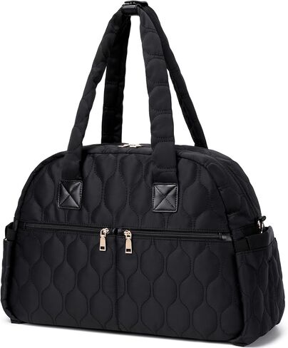 Diaper Bag Tote, 12 Pockets, Insulated & Waterproof Pockets, Black in Saudi Arabia