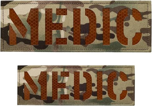 2 حزمة عاكس التصحيح Medic Plant عاكس الرقعة الطبية مع الخطاف وحلقة واحدة صغيرة وواحدة أسود كبير (أسود أبيض) in Saudi Arabia