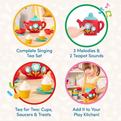 Battat- Play Circle- Singing Teapot – Toy Food – Pretend Play- Kitchen Set – 3 years + in Saudi Arabia