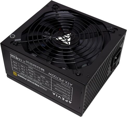 Apevia ATX-PR600W Prestige 600W 80+ معتمد من الذهب، متوافق مع RoHS، مصدر طاقة نشط للألعاب PFC ATX in Kuwait