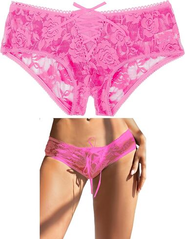 ملابس داخلية نسائية من الدانتيل من Ohyeahlady ملابس داخلية مثيرة بدون حمالات مقاس كبير سراويل داخلية محببة ثونج جي سترينج in Kuwait