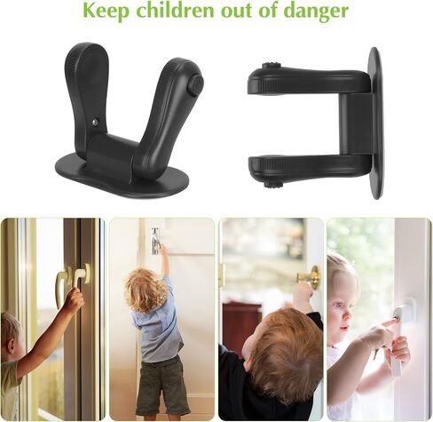 Child Proof Door Lever Lock - 2 Pack - Door Locks for Kids Safety - Door Knob Child Proof - Baby Proofing 3M Adhesive - Door Handle Child Proof - Baby Safety Locks for Toddlers in Saudi Arabia