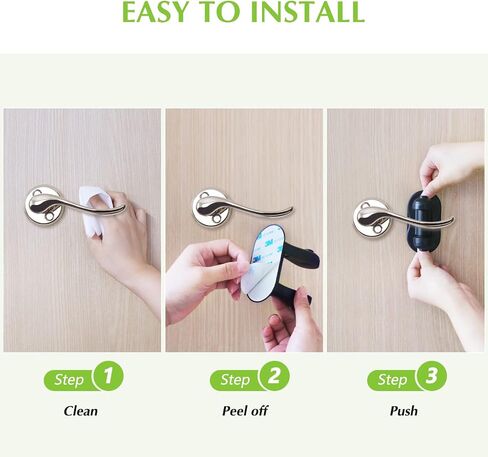 Child Proof Door Lever Lock - 2 Pack - Door Locks for Kids Safety - Door Knob Child Proof - Baby Proofing 3M Adhesive - Door Handle Child Proof - Baby Safety Locks for Toddlers in Saudi Arabia