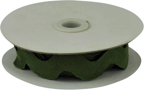 Rick Rack Trim (10 Yard Roll) | BRC-20mm-25 Olive in Saudi Arabia