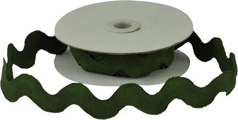 Rick Rack Trim (10 Yard Roll) | BRC-20mm-25 Olive in Saudi Arabia