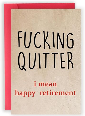 Funny Retirement Gift for Women Men, Happy Retirement Card for Woman Man, Cool Retired Gifts for Coworker Colleague Friend in Kuwait