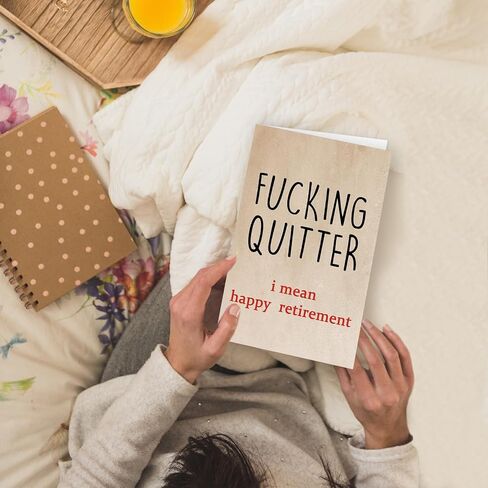 Funny Retirement Gift for Women Men, Happy Retirement Card for Woman Man, Cool Retired Gifts for Coworker Colleague Friend in Kuwait