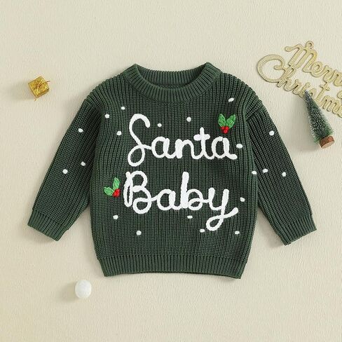 Toddler Infant Newborn Baby Boy Girl Sweater Homemade Rolls Knit Crewneck Pullover Sweatshirt Thanksgiving Outfit in Kuwait