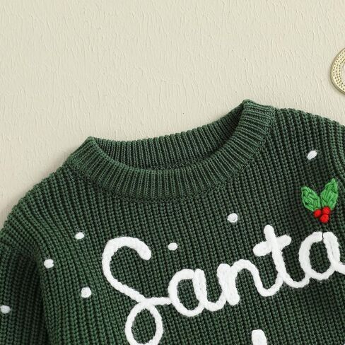 Toddler Infant Newborn Baby Boy Girl Sweater Homemade Rolls Knit Crewneck Pullover Sweatshirt Thanksgiving Outfit in Kuwait