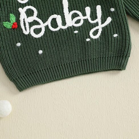 Toddler Infant Newborn Baby Boy Girl Sweater Homemade Rolls Knit Crewneck Pullover Sweatshirt Thanksgiving Outfit in Kuwait