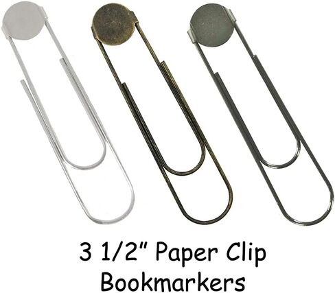 Bookmarker Paperclips with Pad - Pick Color (Qty 10, Silver) in Saudi Arabia