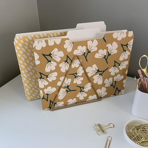 Cute File Folders, Set of 24 3-Tab Letter Size Decorative File Folders Boho Manilla 8.5 x 11 – Pretty Designer Home Office School Supplies (Enchantment) in Kuwait