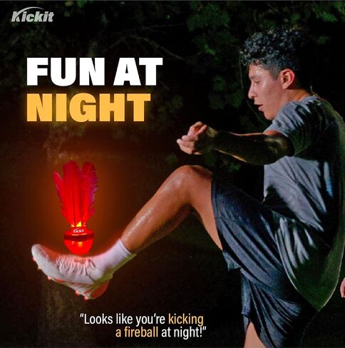 Kickit | The Original Birdie Soccer Trainer | Play Outdoors, Indoors or Backyard, Beach or Tailgate (Black) in Kuwait