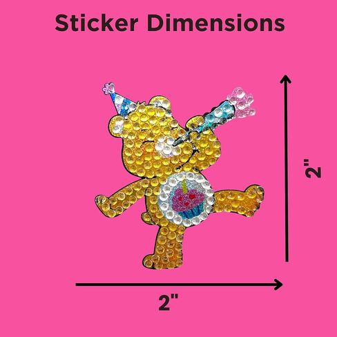 StickerBeans® "مجموعة الروح الأصلية للحجر الراين" - 2 "× 2" ، 4 عبوات) - الظهارة البراقة ، الظهر - جمع ، تجارة ، هدية - كمبيوتر محمول تزيين ، الهاتف ، زجاجة الماء - الأطفال المراهقين البالغين in Kuwait