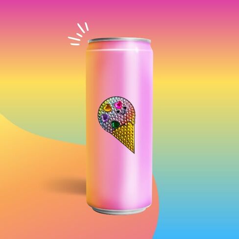 StickerBeans® "مجموعة الروح الأصلية للحجر الراين" - 2 "× 2" ، 4 عبوات) - الظهارة البراقة ، الظهر - جمع ، تجارة ، هدية - كمبيوتر محمول تزيين ، الهاتف ، زجاجة الماء - الأطفال المراهقين البالغين in Kuwait