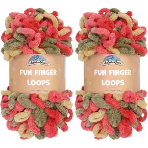 Jubileeyarn Fun Fund Loops Yarn - Jumbo Polyester - 100g/skein - Nemesis - 4 skeins