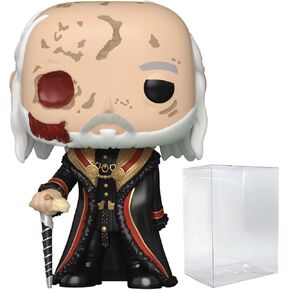 POP TV: House of The Dragon - Viserys Targaryen Limited Edition Chase Funko Vinyl Figure (Bundled with Compatible Box Protector Case), Multicolor, 3.75