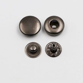 70 مجموعة السحابات Snap Mets 10mm （مجموعة من أربع قطع） اضغط على أزرار برشام الخياطة المدورة للخياطة ، والجلد ، ومسدس DIY الحرفي الأسود