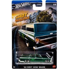 Hot Wheels 1:64 Scale, Die-Cast Toy Wagon, '64 Chevy Nova Wagon