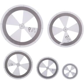 5pcs circle قوالب الدائرة الدائرة الحاكم مجموعة خياطة اللحف صياغة حاكم القاطع الدائرة الدائرية أكريليك الدائرة لحرف خياطة خياطة الحرف الأقمشة